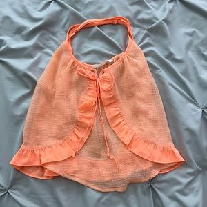 orange bikini cover up